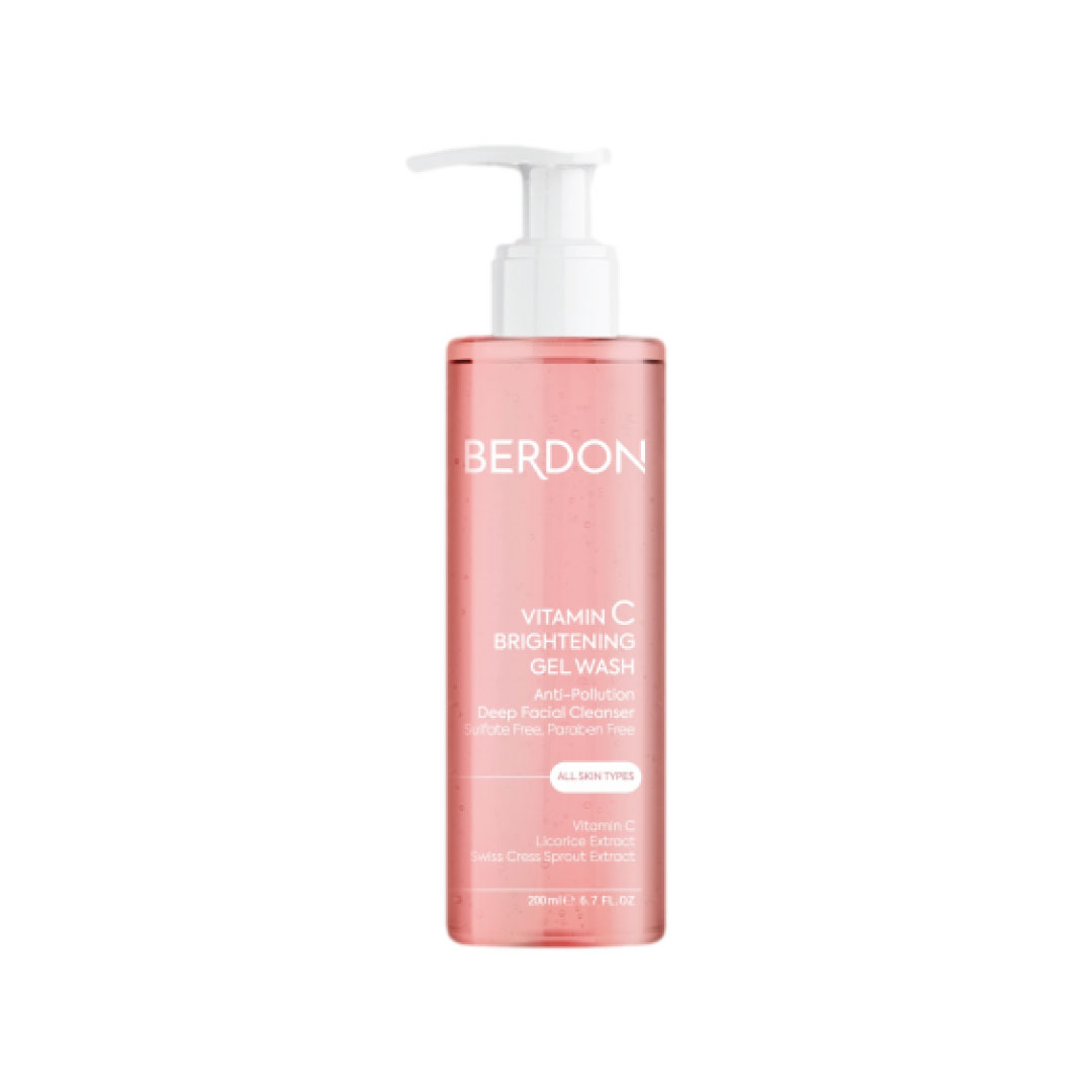 BERDON-gel-wash-vitamin-c---6262247900909 ژل شستشو صورت بردون حاوی ویتامین C برای انواع پوست