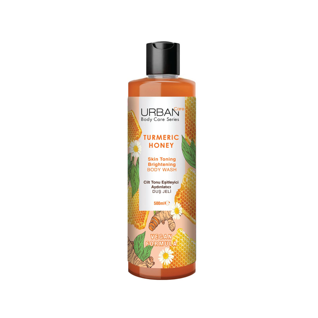 Urban-Care-Turmeric-Honey-Duş-Jeli-500-ml---8680690707407 ژل دوش اوربان با عصاره زردچوبه و عسل در حجم 500 میلی لیتر
