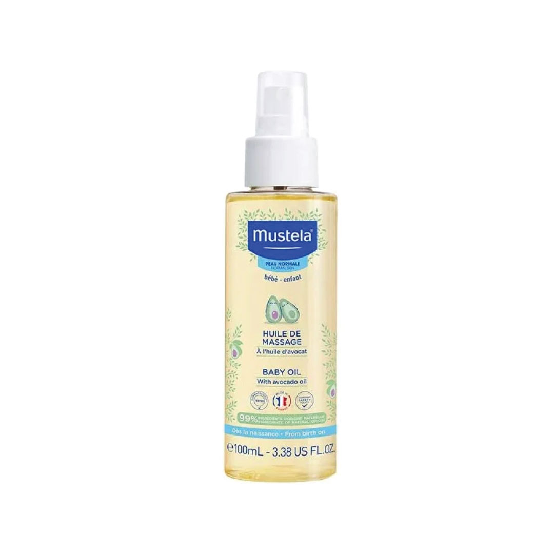Mustela-Baby-Massage-Oil-with-Avocado-Oil-100-ml----3504105035860 روغن ماساژ موستلا
