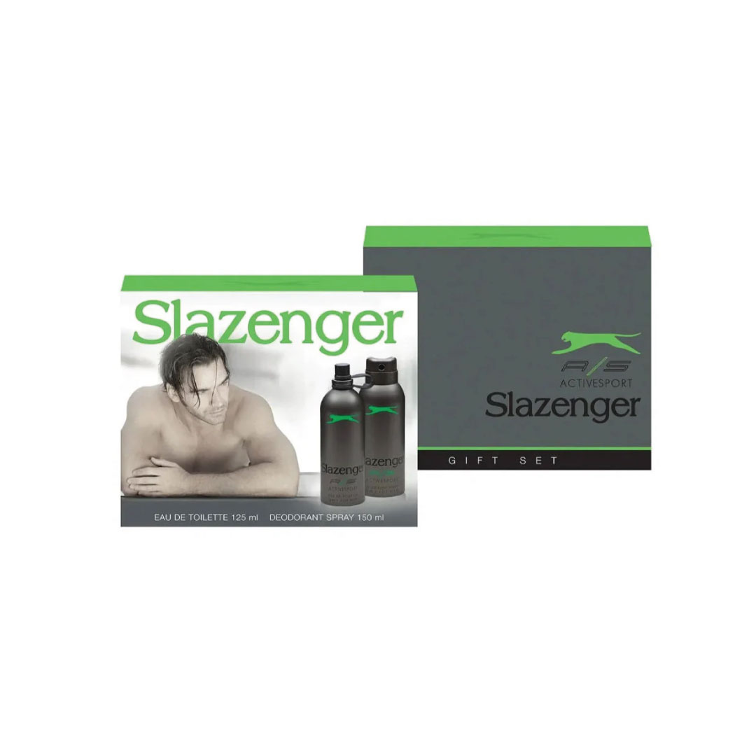 Slazenger-Activesport-EDT-125-ml-&-Deo-Green-Set---8690587201109 ست ادکلن ضد عرق سبز اسلازنگر - تصویر 1