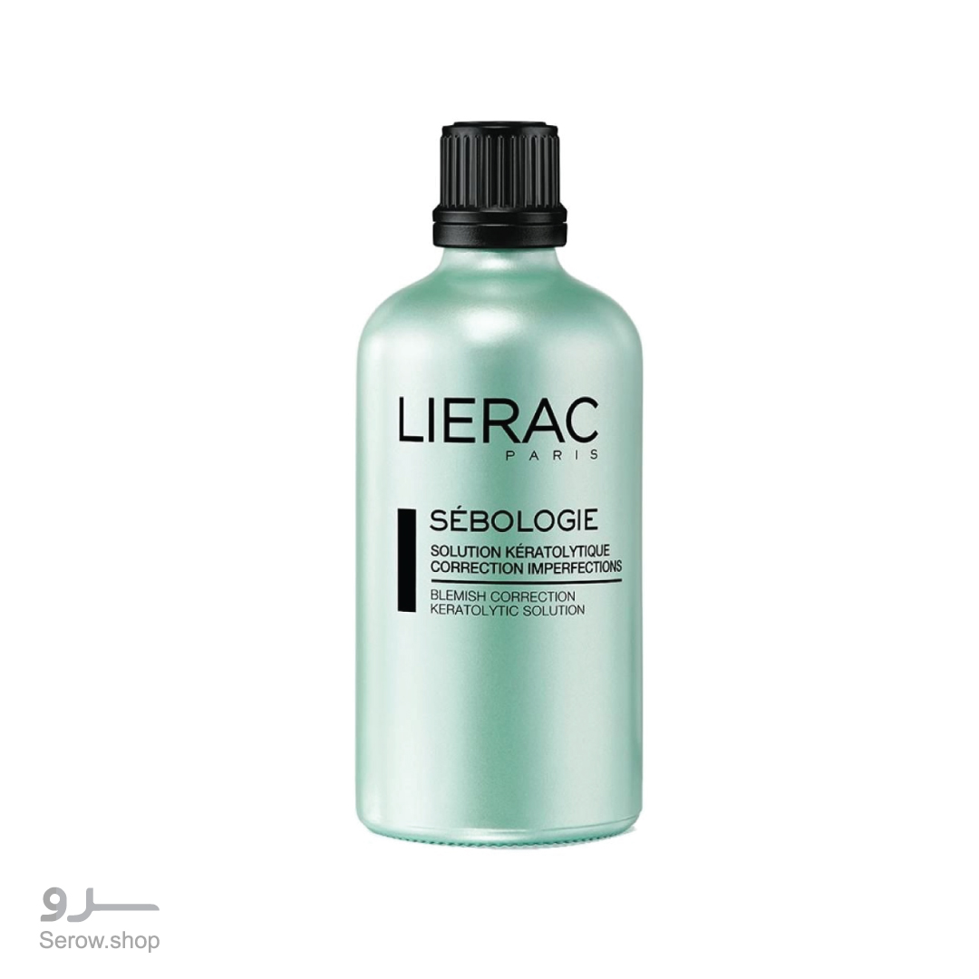Lierac-Sebologie-Blemish-Correction-Keratolytic-Solution-100ml---3508240001827 محلول درمانی لیراک سبولوژی Sebologie مناسب پوست چرب