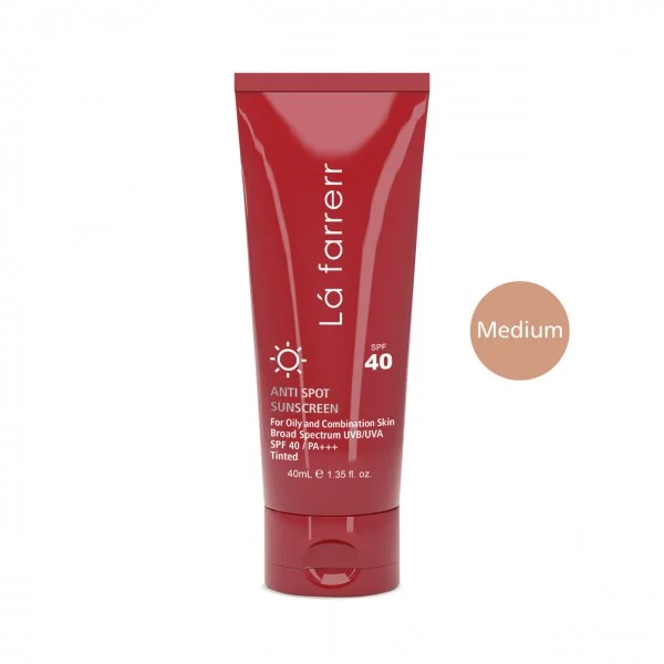 ضد آفتاب و ضد لک رنگی لافارر SPF40 پوست خشک و معمولی