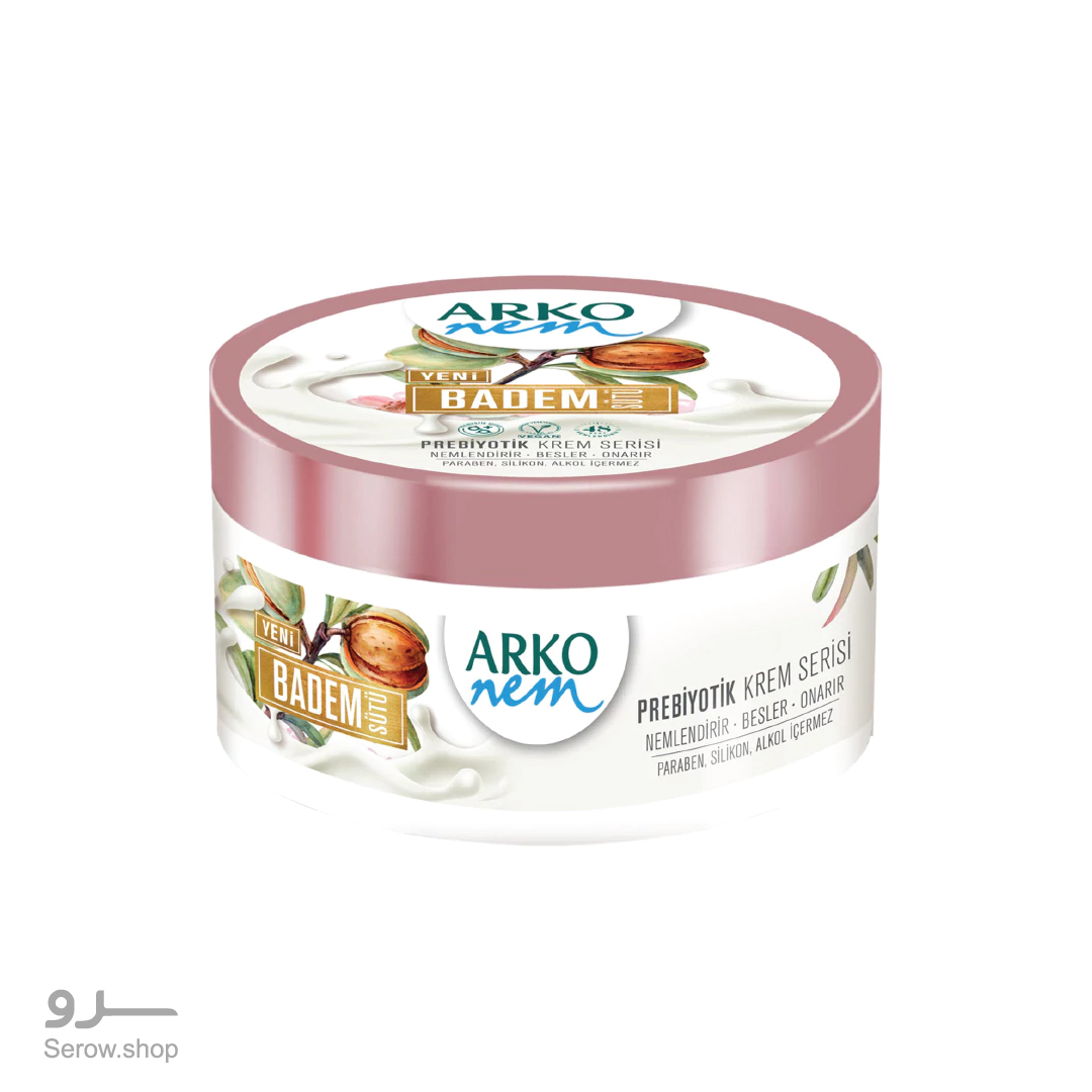 کرم مرطوب کننده دست و صورت آرکو شیر بادام ۲۵۰میل