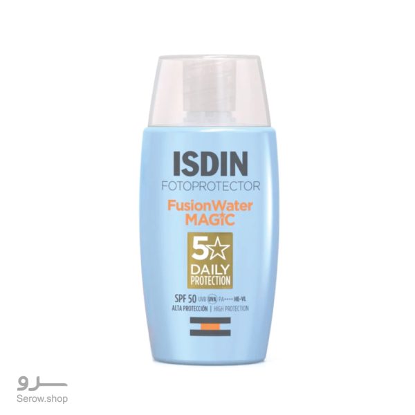 ضد آفتاب بی رنگ فیوژن واتر مجیک ایزدین حاوی SPF 50