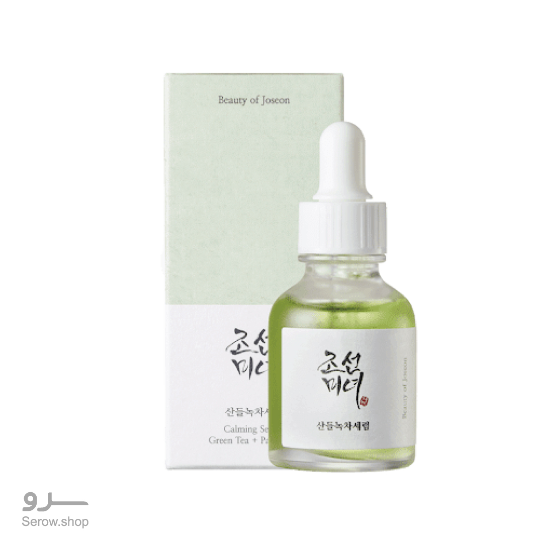 BEAUTY-OF-JOSEON-Calming-Serum-Green-tea-&-Panthenol-30ml---8809738316412 سرم آبرسان چای سبز و پنتنول بیوتی آف جوسان