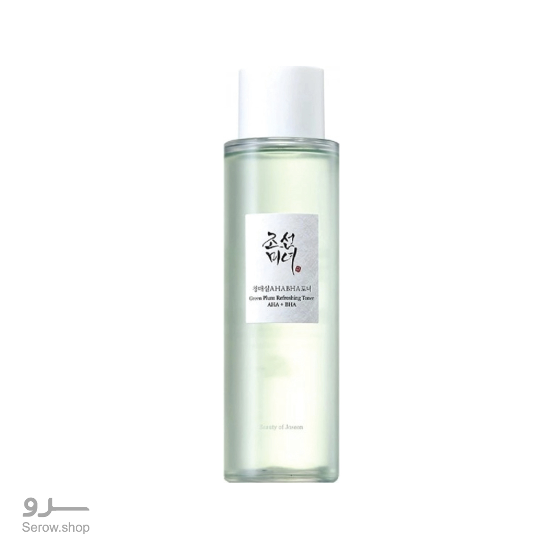 Beauty-of-Joseon-Green-Plum-Refreshing-Toner-AHA-BHA-150-ml---8809968130123 تونر آبرسان و لایه بردار بیوتی آف جوسان